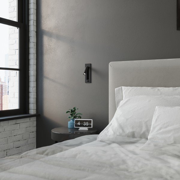 Crna metalna zidna lampa Chimery – Sollux-image-2