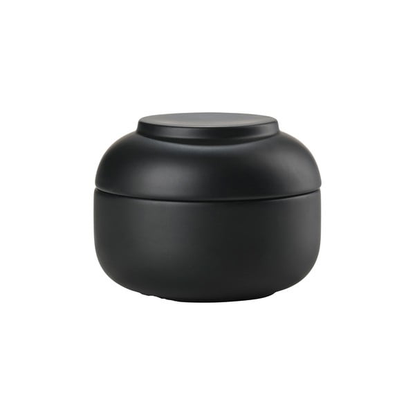 Crni kupaonski organizator od kamenine za pamučne vatice Sensu – Zone