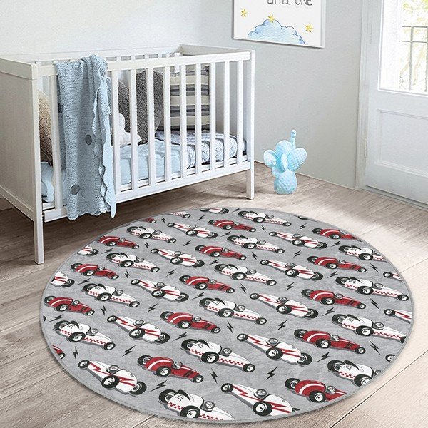 Sivi dječji tepih ø 120 cm Comfort – Mila Home-image-4