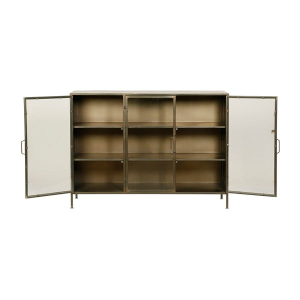 Metalna vitrina zlatne boje 123,5x91,5 cm Dagenham - Côté Table-image-3