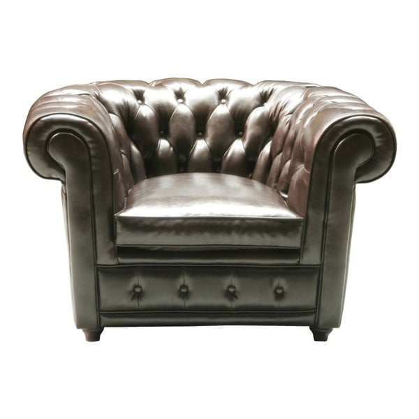 Fotelja s presvlakom od prave kože Kare Design Oxford