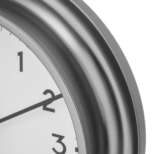 Zidni sat ø 25,5 cm Silver – Casa Selección-image-2