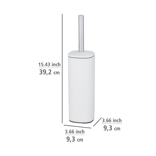 Bijela WC četka od nehrđajućeg čelika Wenko Alassio-image-1