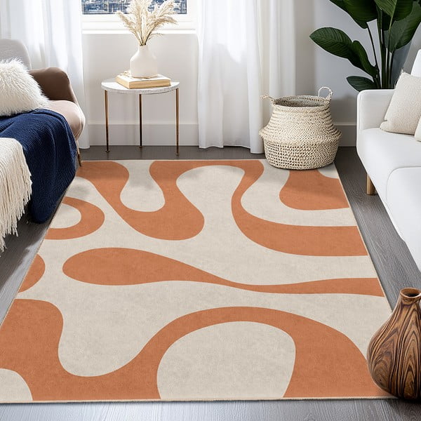 Narančasti periv tepih 80x150 cm Caramel Latte – Mila Home-image-4