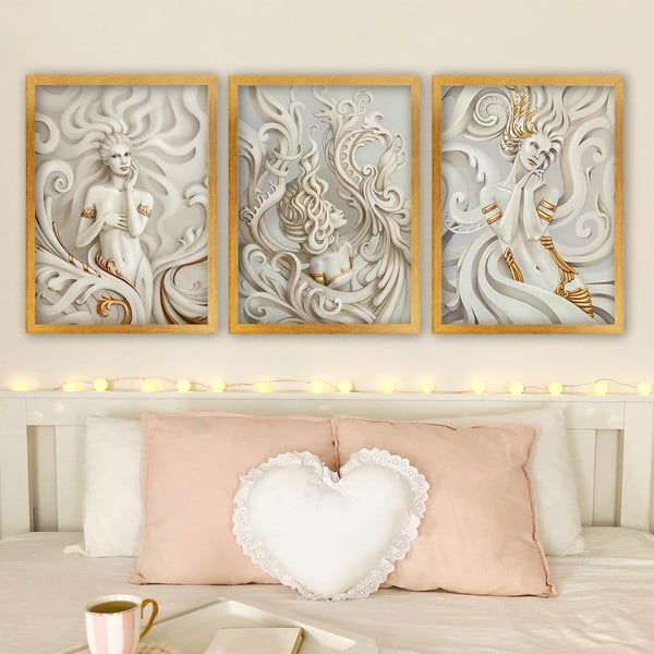 Slike u setu od 3 komada 35x45 cm - Wallity-image-1