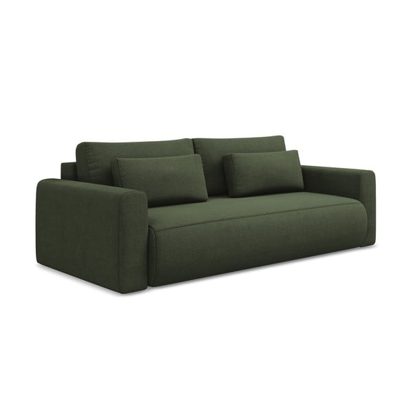 Kaki zelena sklopiva/s prostorom za odlaganje sofa 238 cm Kapua – Makamii-image-1