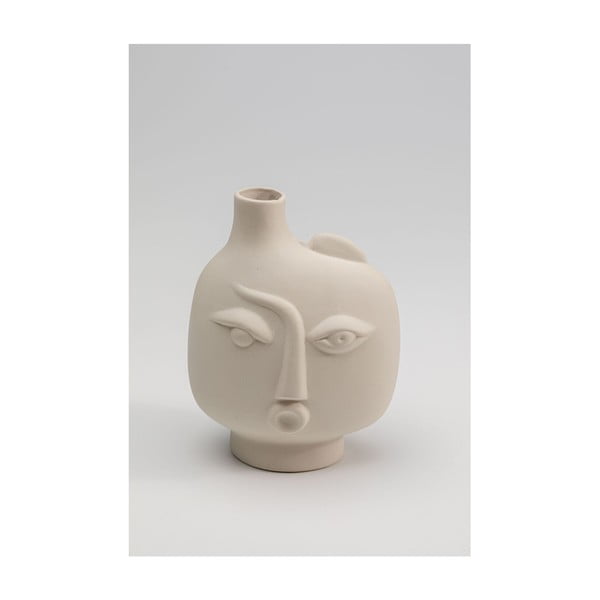 Bež keramička ručno oslikana vaza Spherical Face – Kare Design