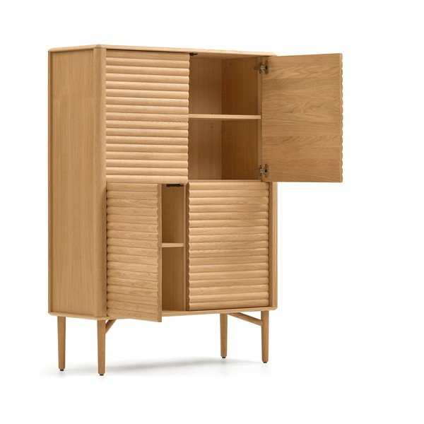 Ormarić u dekoru hrasta u prirodnoj boji 104,5x144x40 cm Lenon – Kave Home-image-4