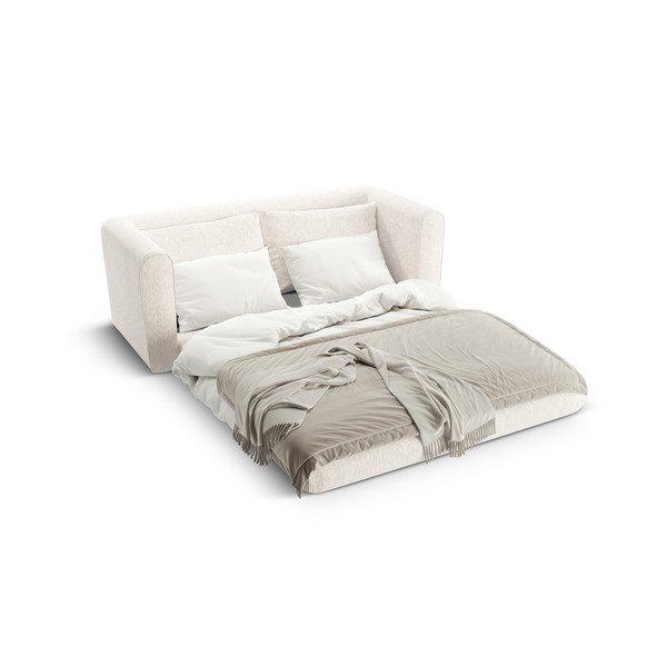 Bijela sklopiva sofa 158 cm Lido – Micadoni -image-3