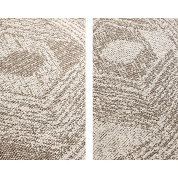 Smeđi/krem okrugao vanjski tepih ø 100 cm Gemini – Elle Decoration-image-4