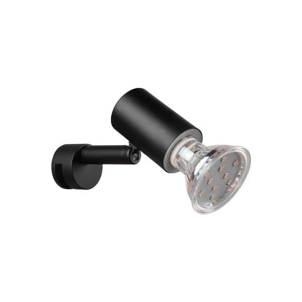 Mat crna zidna lampa (duljina 10 cm) Lorenzo - Trio-image-3