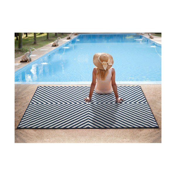 Plavo-bijeli vanjski tepih Universal Cannes Hypnotic, 150 x 80 cm-image-2