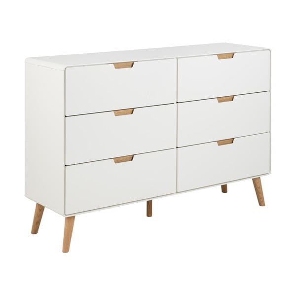 Bijela komoda 135x90x40 cm Lowell – Actona-image-2