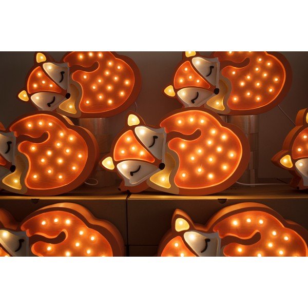 Narančasta stolna lampa od borovine Little Lights Fox Wild, dužina 31 cm-image-1
