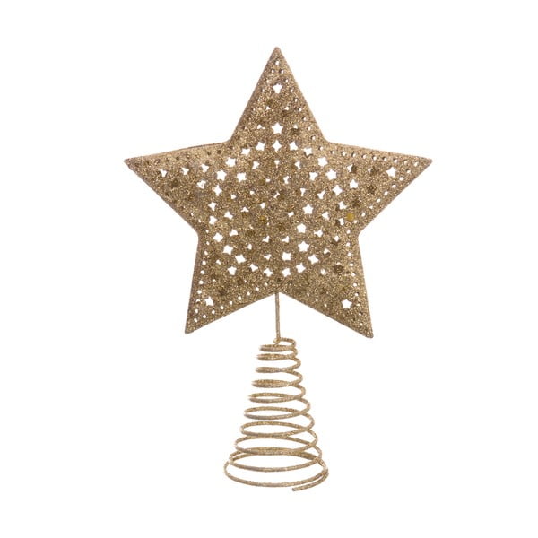 Zvijezda za božićno drvce u zlatnoj boji - Casa Selección, ø 12 cm