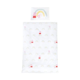 Pamučna dječja posteljina za dječji krevetić 100x135 cm Peppa Pig – Roba