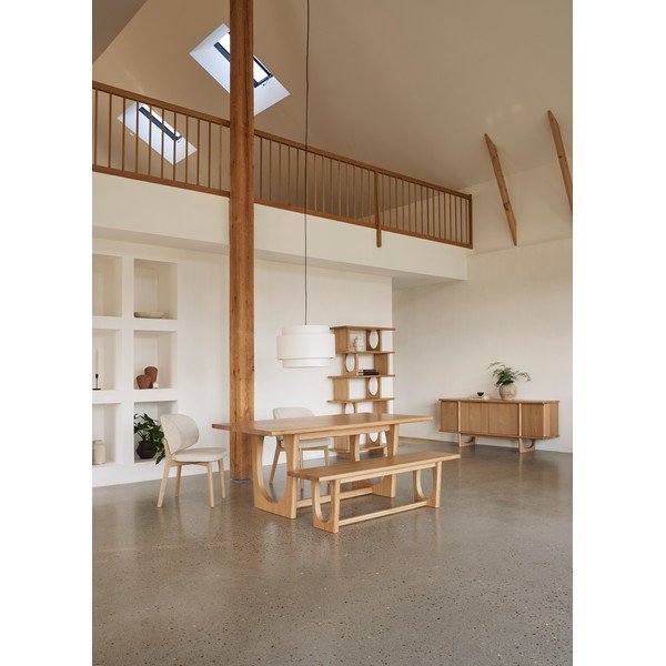 Proširiv blagovaonski stol u dekoru hrasta 95x180 cm Flow – Unique Furniture-image-1