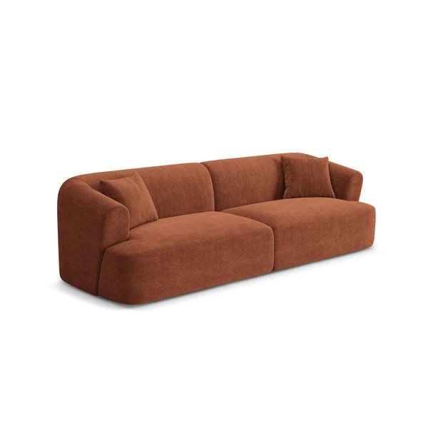 Sofa od samta boja terakote 255 cm Campi – Cosmopolitan Design-image-2