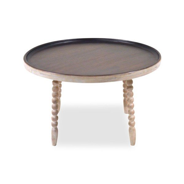 Konferenční stolek z mangového dřeva Støraa Knoxville, Ø 60 cm-image-1