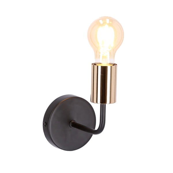 Crna/u bakrenoj boji zidna lampa Spill – Candellux Lighting-image-3