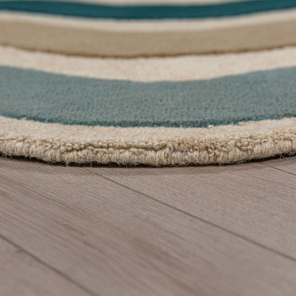 Plavi ručno rađen vunen tepih 140x200 cm Cascade Wool – Flair Rugs-image-4
