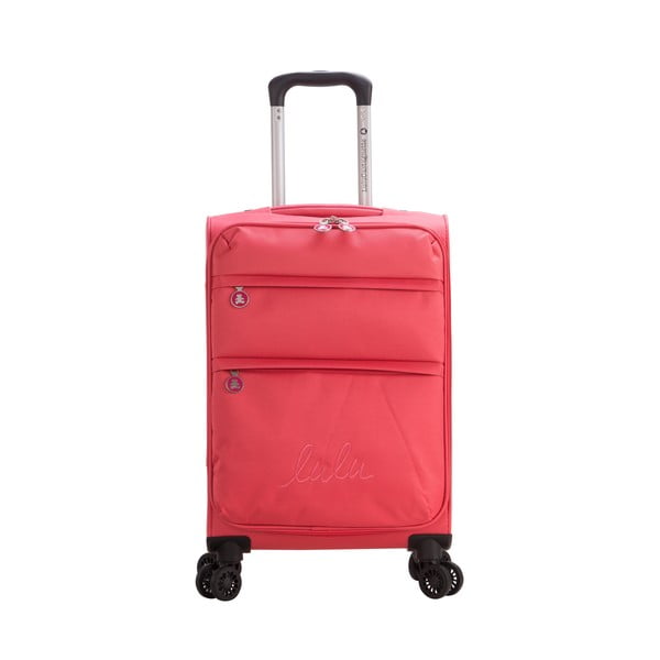 Ružičasti kofer na četiri kotača Lulucastagnette Luciana, 71 l