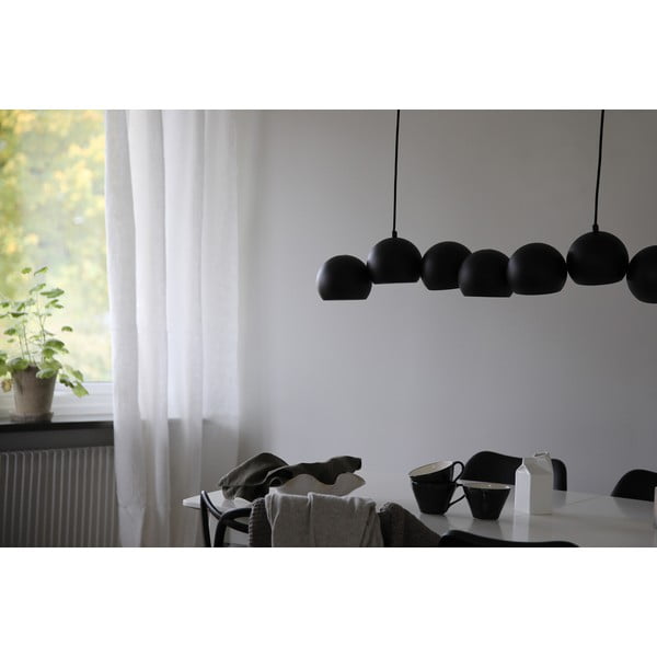 Crna viseća svjetiljka s metalnim sjenilom Cupolo – Markslöjd-image-3