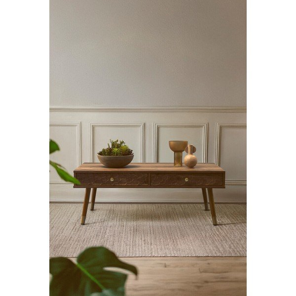 Stolić za kavu u tamnoj prirodnoj boji 59x110 cm Frida – Premier Housewares-image-1