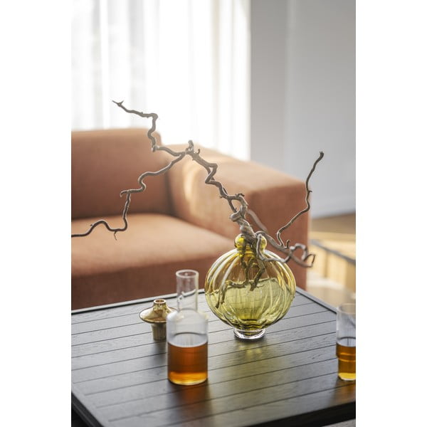 Tamno smeđi stolić za kavu s hrastovom pločom stola ø 80 cm Deerfield – Rowico-image-4