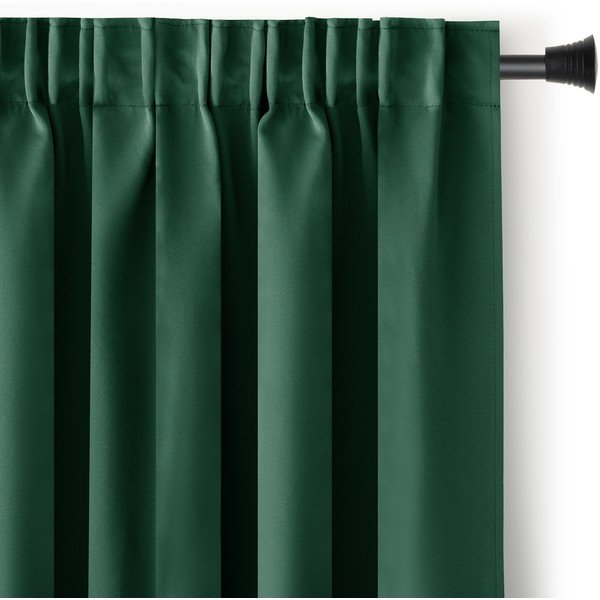 Tamno zelena zavjesa za djelomično zamračenje 200x270 cm Kierra – Restilo