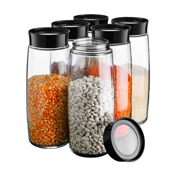 Staklene posude za namirnice u setu 6 kom za čuvanje hrane – Hermia