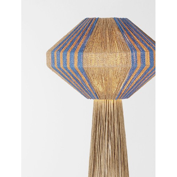 Plava/u prirodnoj boji stojeća svjetiljka od užeta (visina 152 cm) Abby – Nova Luce-image-1