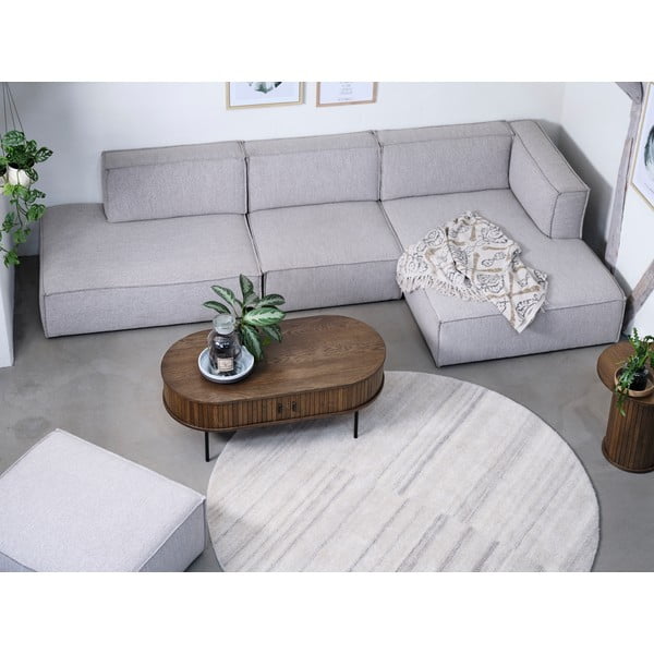 Stolić u dekoru hrasta u prirodnoj boji 60x120 cm Nola - Unique Furniture-image-3