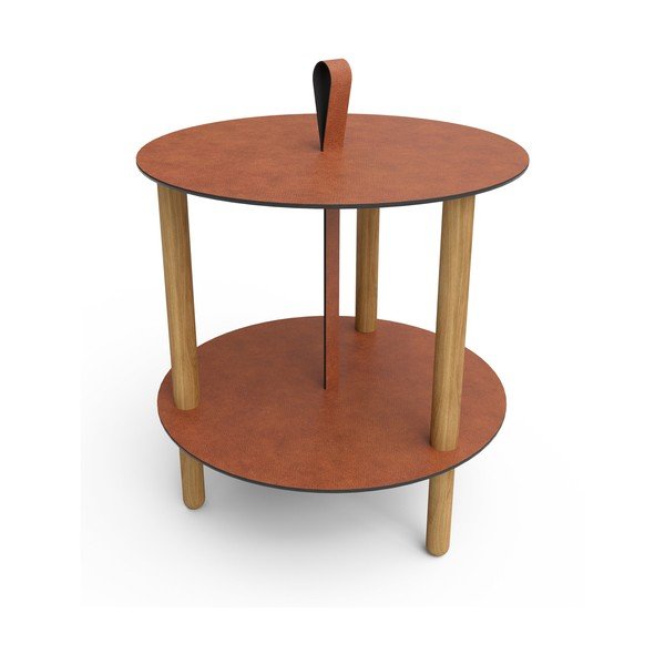 Okrugao pomoćni stol ø 48 cm Strap L Bull – LIND DNA