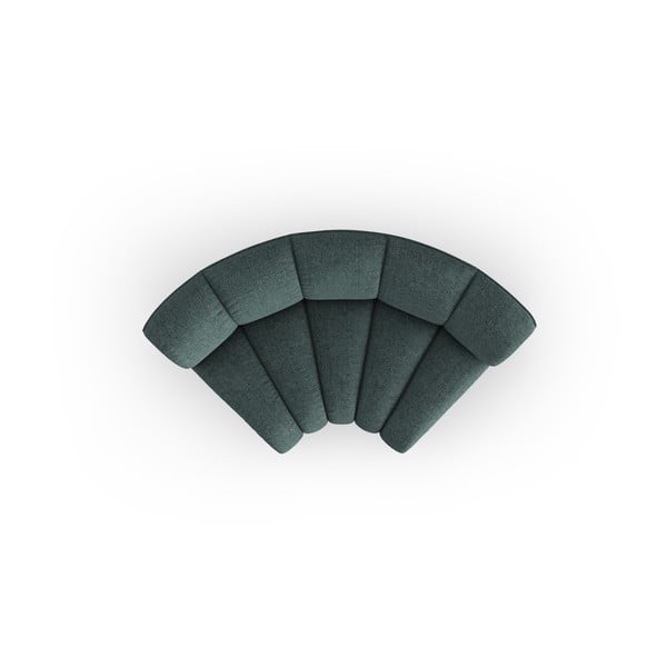 Tirkizna modularna sjedeća garnitura od šenila (promjenjiva) Lupine – Micadoni -image-2