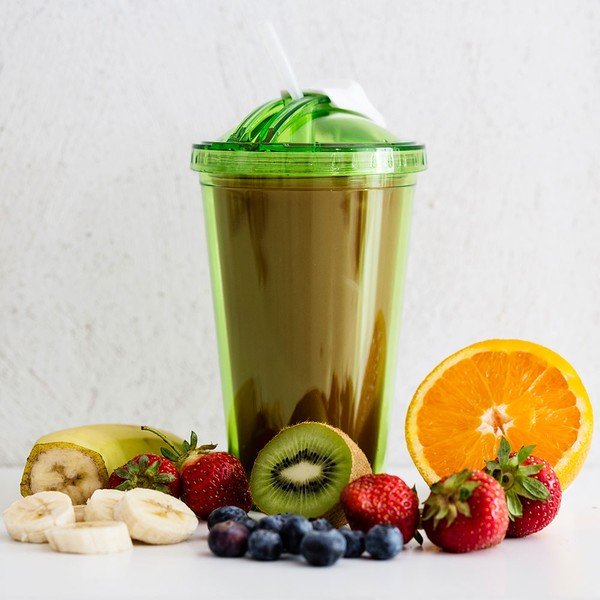 Zelena šalica sa slamkom za Sagaform smoothie-image-1