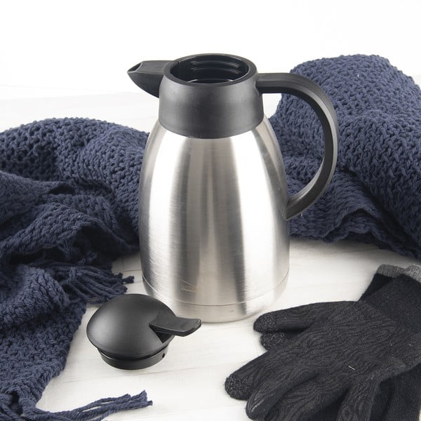 Crna/u srebrnoj boji termosica 1,5 l Termo – Orion-image-3