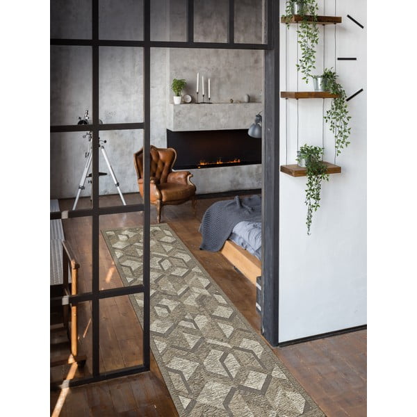 Sivo-smeđa podloga Floorita Hypnotik, 55 x 140 cm-image-1