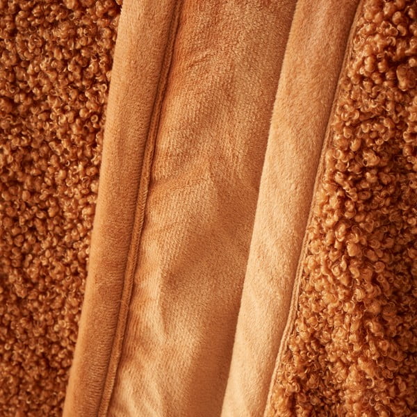 Narančasta deka od mikropliša 130x170 cm Velvet Boucle – Catherine Lansfield-image-1