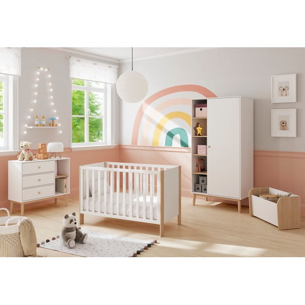 Bijela dječja biblioteka 70x42 cm Esteban – Marckeric-image-1