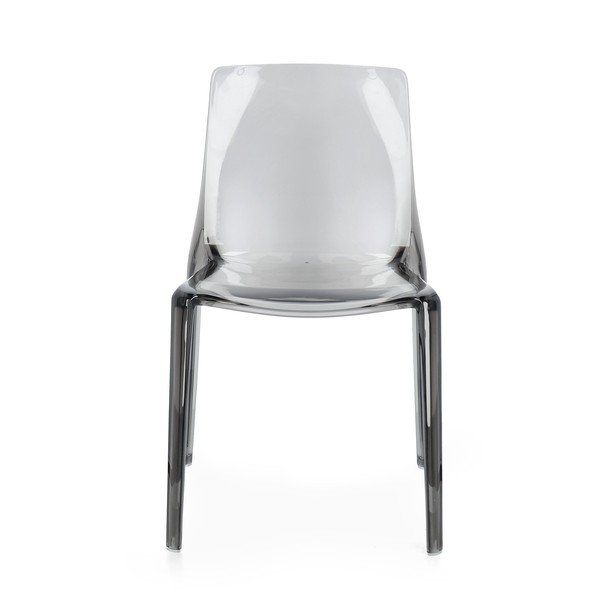 Siva plastična vrtna stolica Adele – Bizzotto-image-1