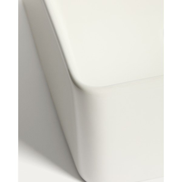 Bijeli keramički umivaonik 36,5x36,5 cm Ovara – Kave Home-image-4