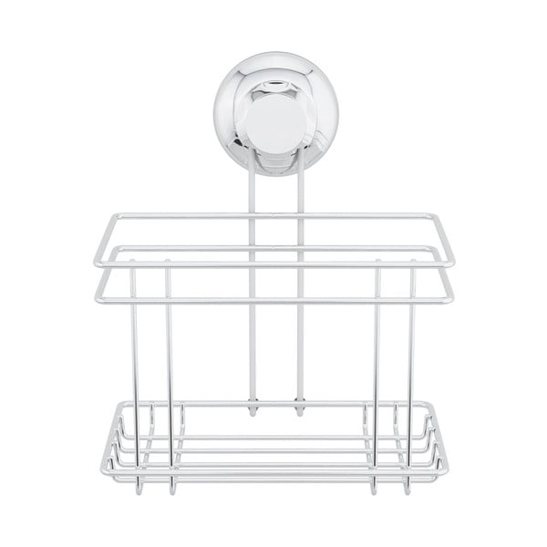 Metalna samoljepljiva kupaonska polica u srebrnoj boji Bestlock Bath – Compactor-image-4