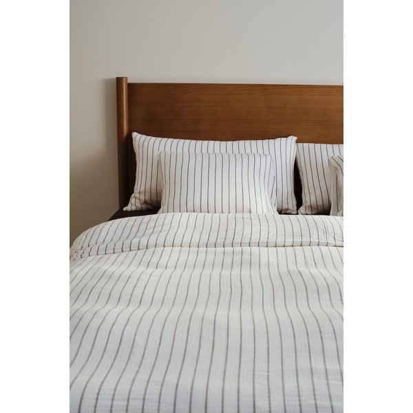 Crno-bijela posteljina za krevet za jednu osobu od muslina 140x200 cm Amilia – Jotex-image-1
