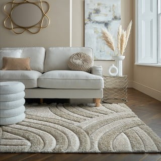 Bež ručno rađen tepih od recikliranih vlakna 120x170 cm Velvet – Flair Rugs
