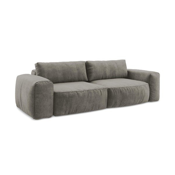 Siva sklopiva sofa od šenila 275 cm Kuki – Makamii-image-2