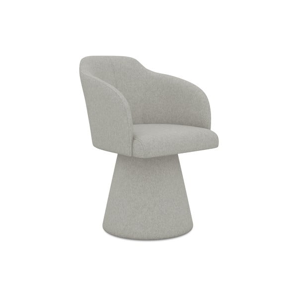 Svijetlo siva podstavljena blagovaonska stolica Kanoa – Makamii