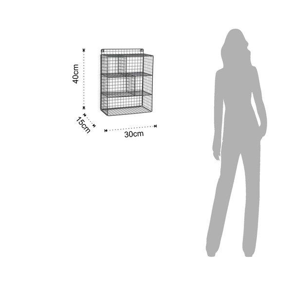 Crni zidni organizator Tomasucci Grid-image-2