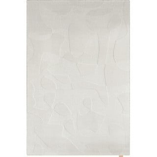 Svijetlo sivi vunen tepih 133x190 cm Morphic Botanica – Agnella