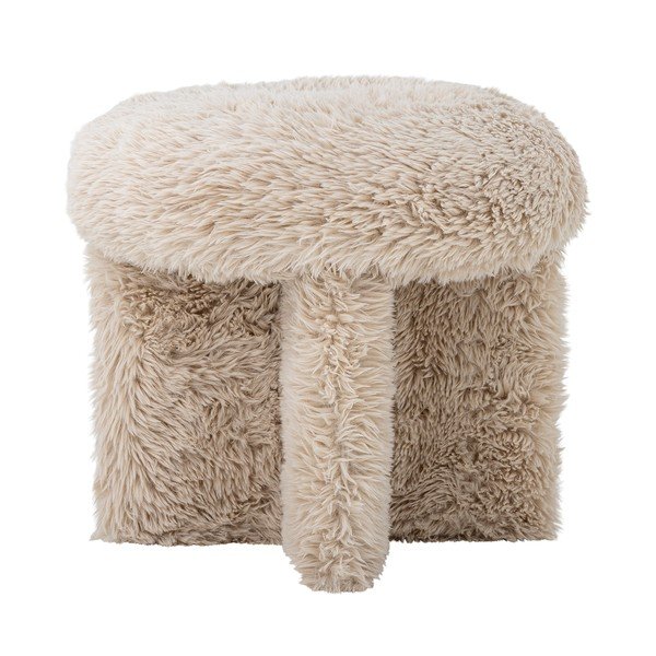 Bež tabure od umjetnog krzna Frikka – Bloomingville-image-2